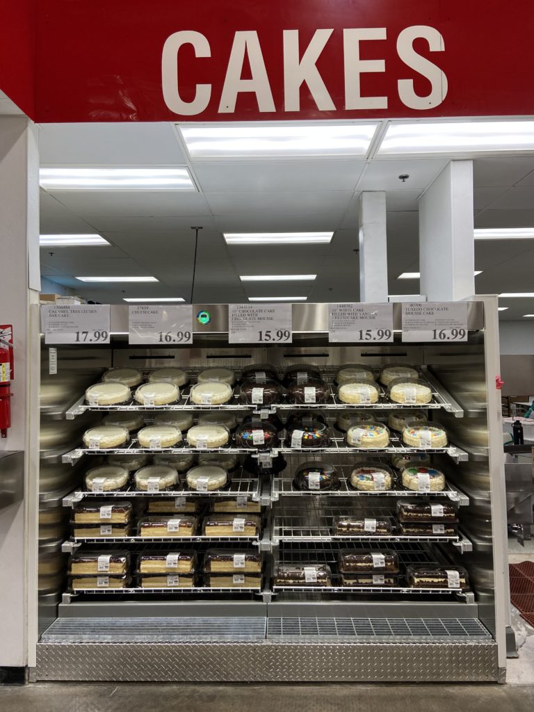 Costco Cakes Display