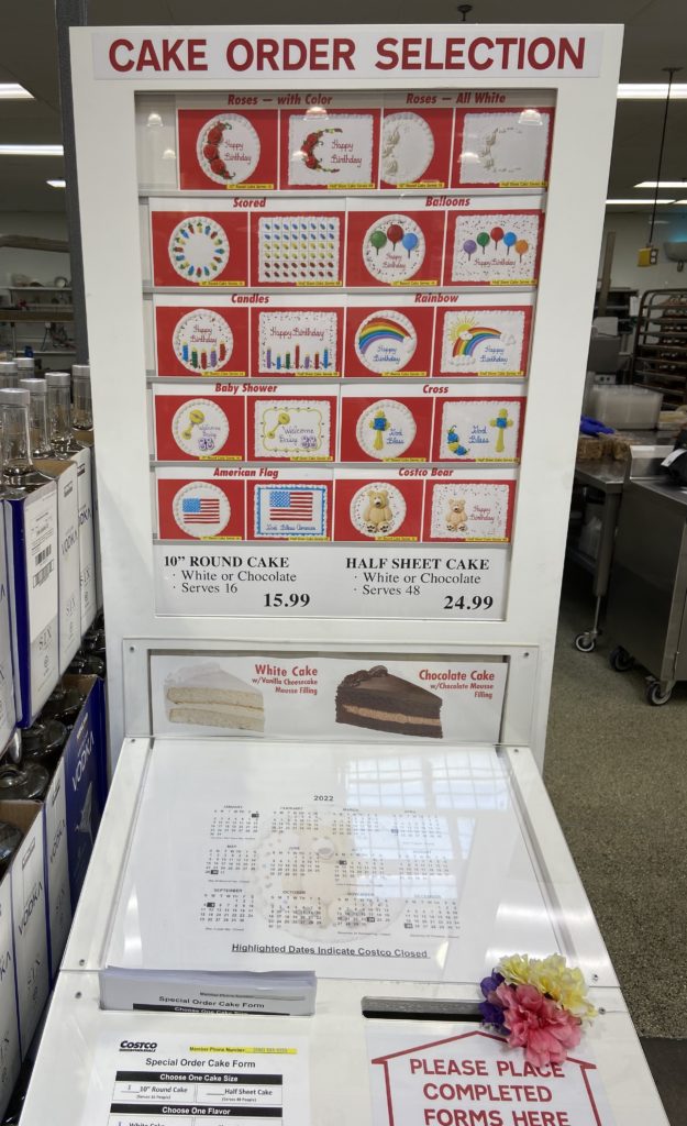 How to order costco sheet cake