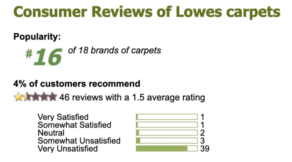 Lowe’s Carpet Installation Review 1