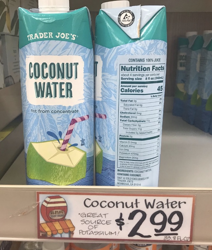 Trader Joe’s Coconut Water Nutrition Facts