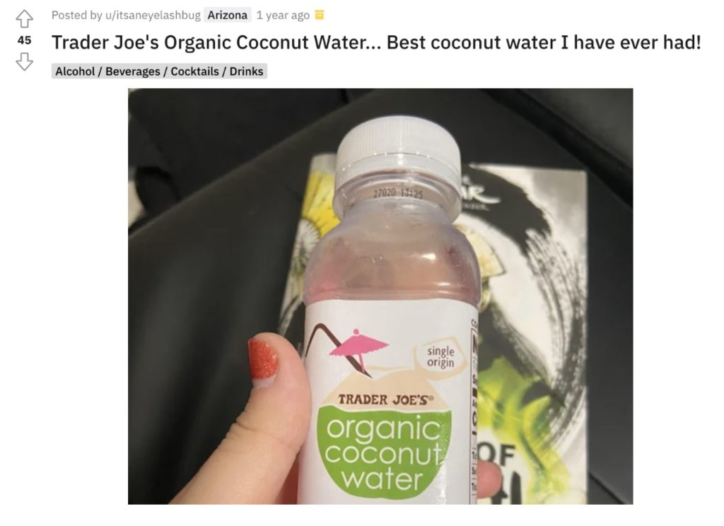 Trader Joe's Coconut Water Review