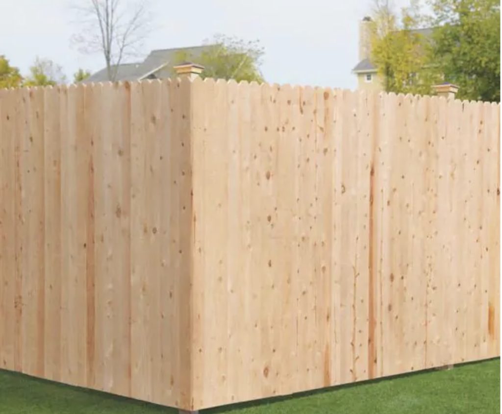 home depot fence wood