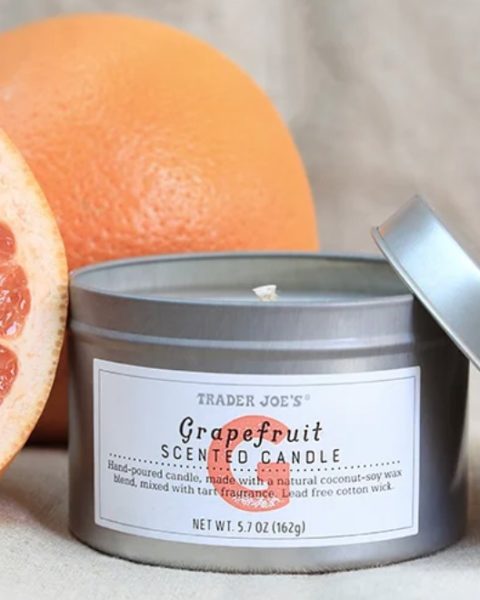 trader joe's Grapefruit Scented Candle