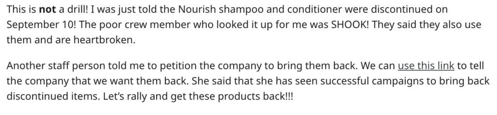 Nourish Spa Shampoo and Conditioner Review