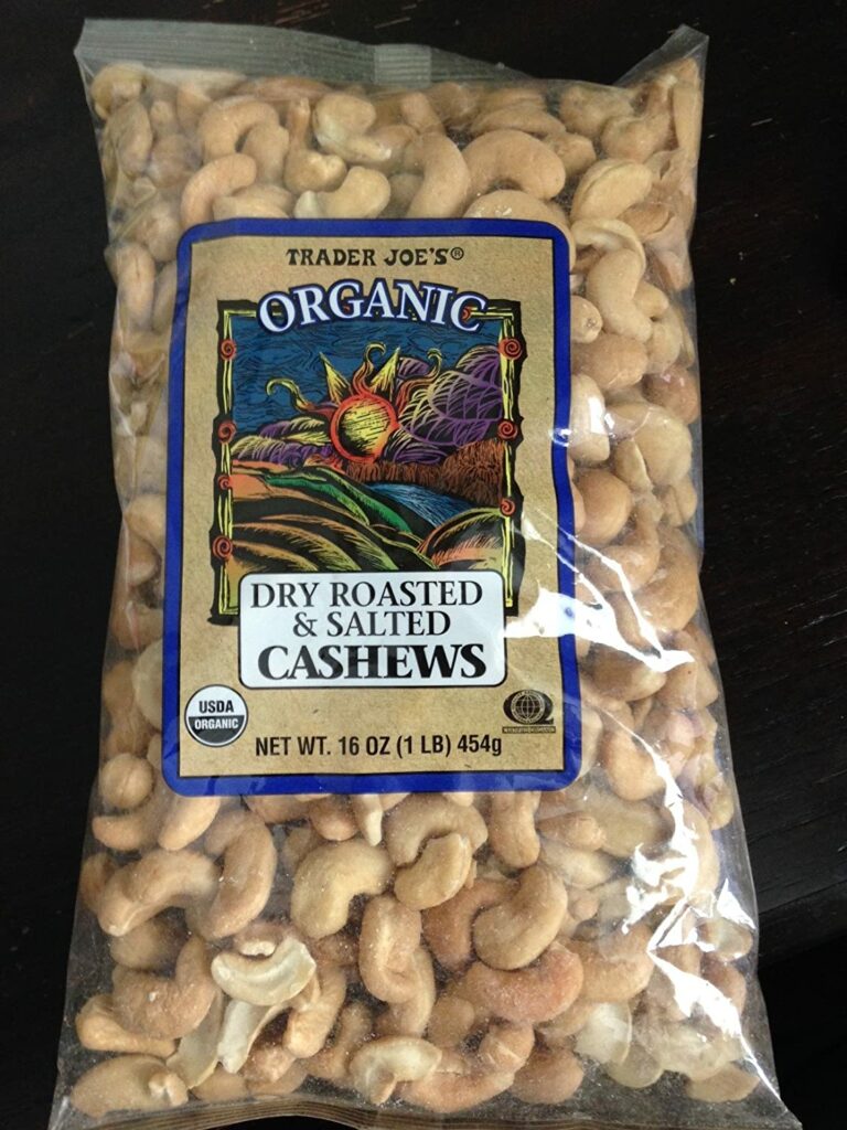 Organic Dry Roasted & Salted Cashews
