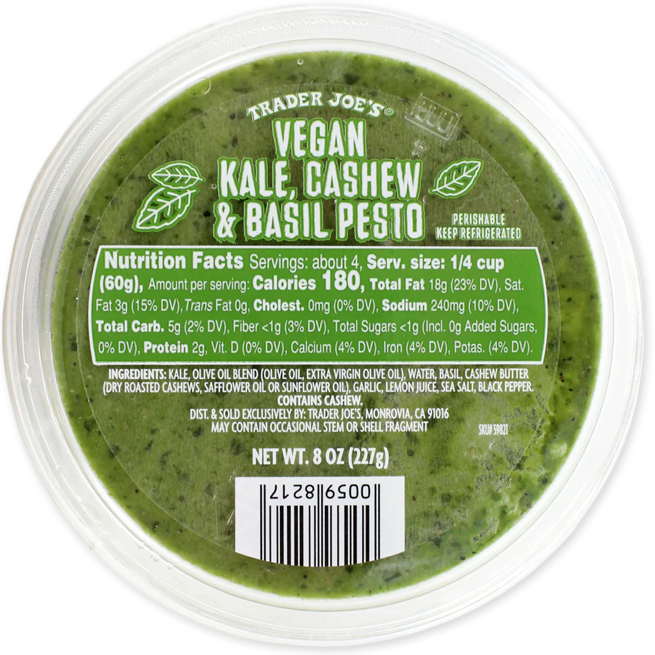 Vegan Kale Cashew Basil Pesto