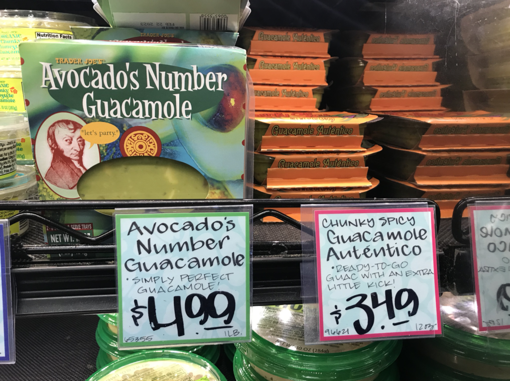 Trader Joe's Guacamole Number
