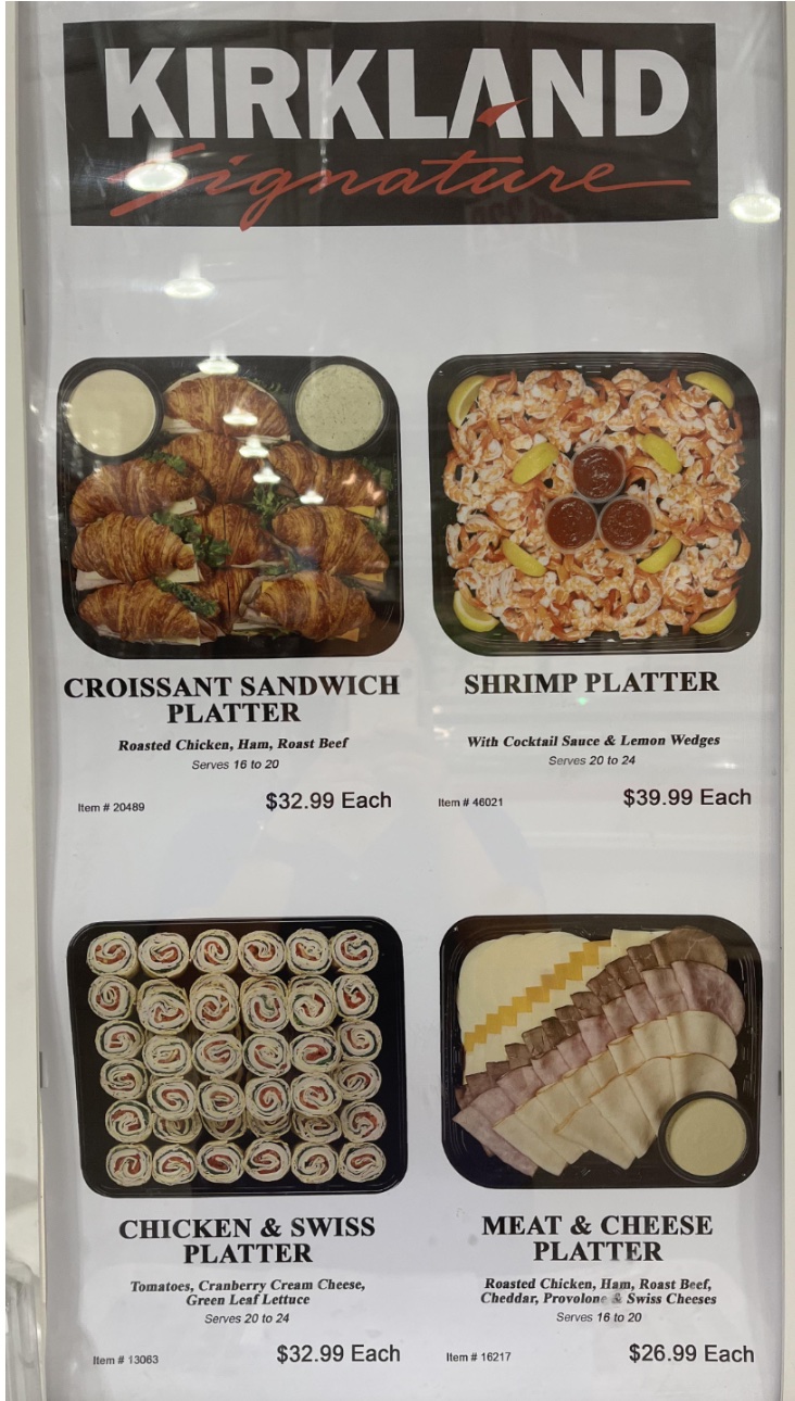 Costco party platters
