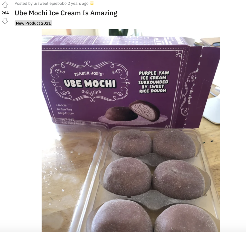 ICE CREAM UBE PINT Trader Joes Review 2