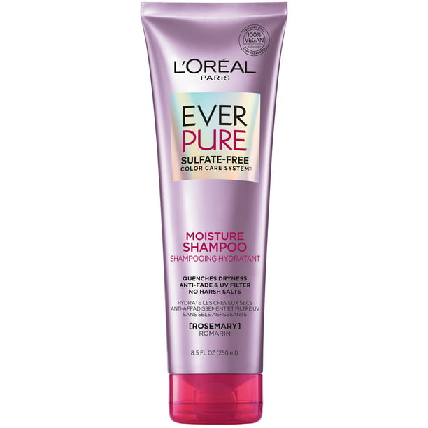 L'Oreal Paris EverPure Moisture Sulfate Free Shampoo for Dry Hair, 8.5 fl oz