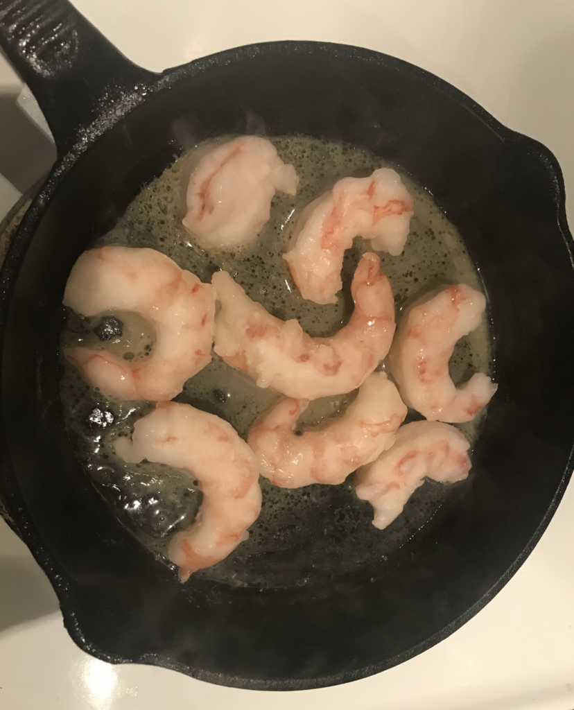 Trader Joe’s Argentinian Shrimp boiling