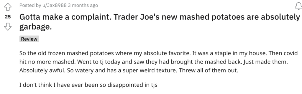 Trader Joe’s Mashed Potatoes Review