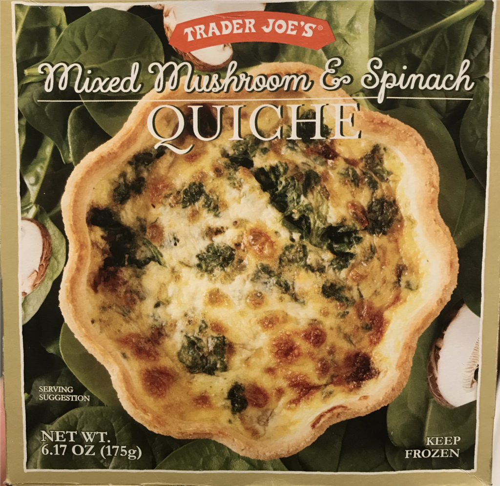 Trader Joe's Quiche Mixed Mushroom & Spinach