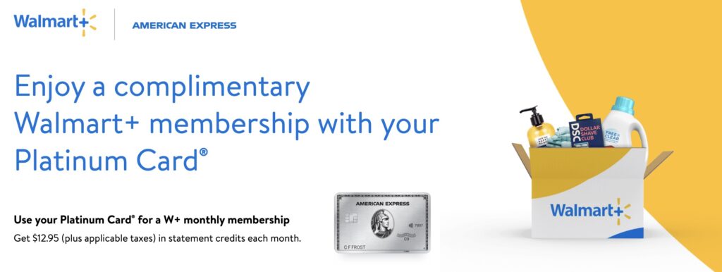 walmartplus with American Express