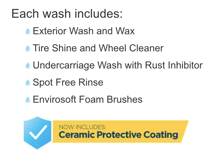 Costco Car wash includes