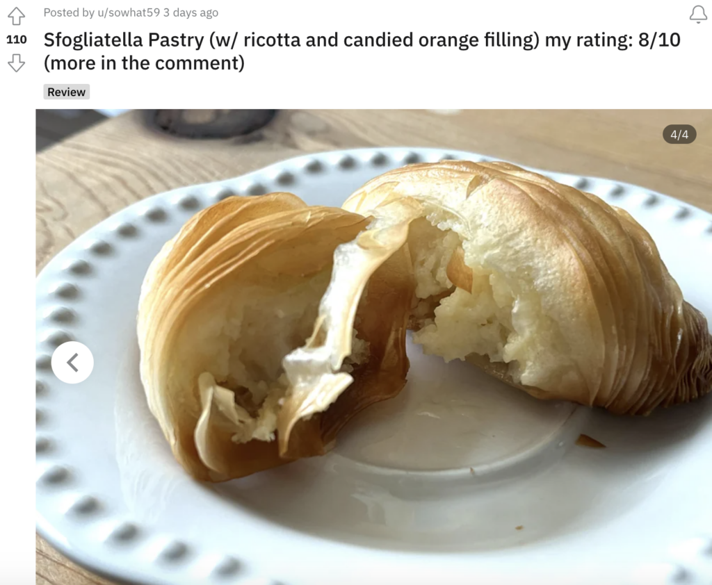 Sfogliatella Pastry Review 4