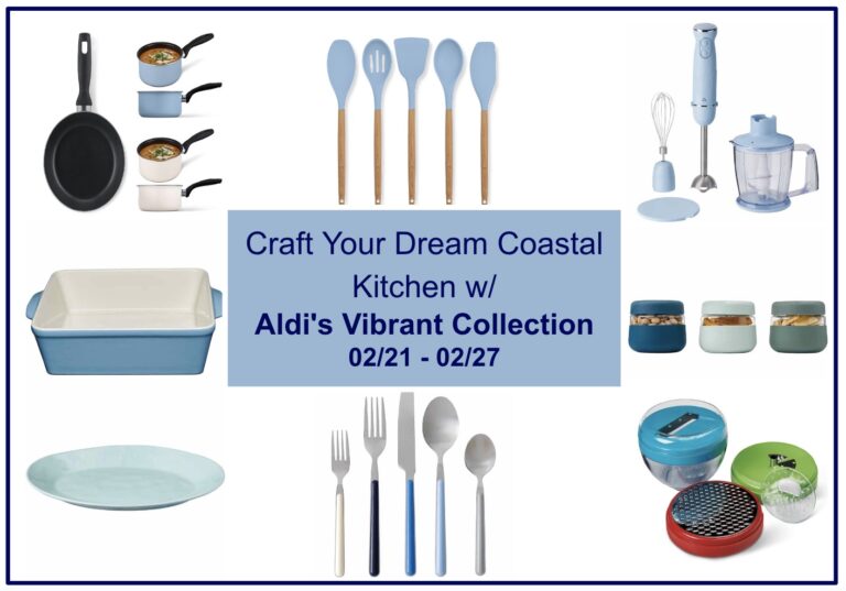 Craft Your Dream Coastal Kitchen with Aldi’s Vibrant Collection