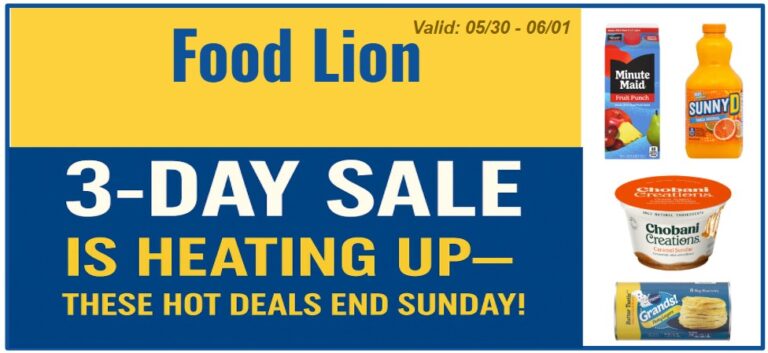 Food Lion’s 3-Day Sale Is Heating Up—These Hot Deals End Sunday!