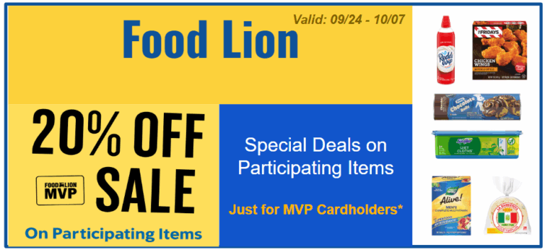 Food Lion 20% Off Sale Going On Now