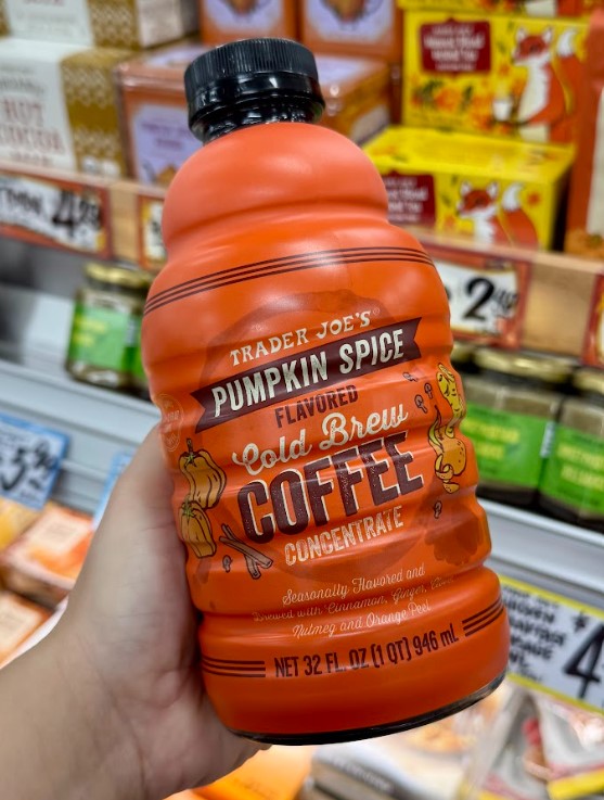 Pumpkin Spice Flavored Cold Brew Coffee Concentrate product packaging