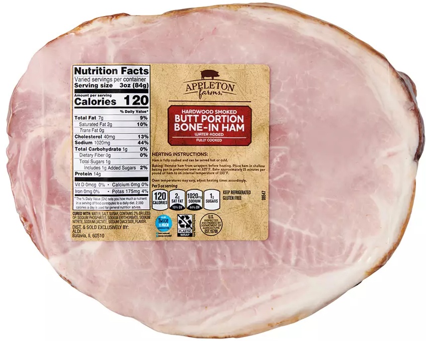 Appleton Farms Smoked Ham Butt Portion - 