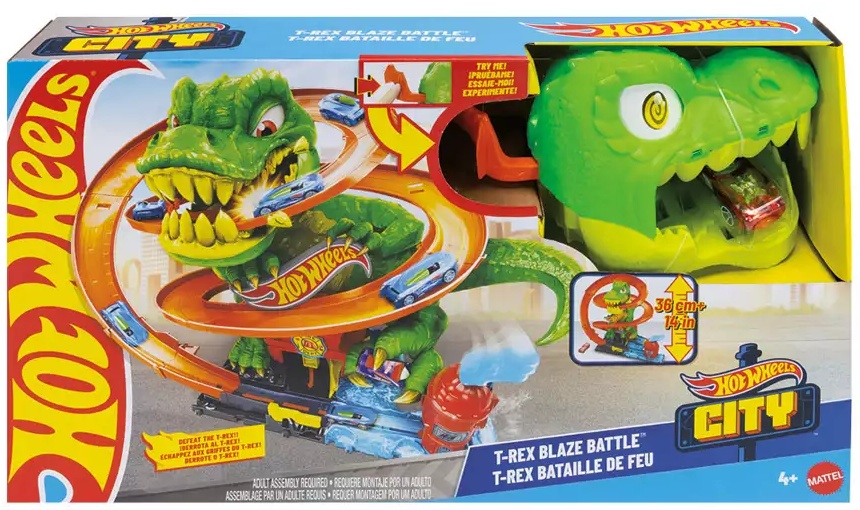 Hot Wheels Track Set - T-Rex Battle