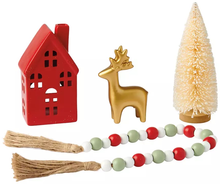 Merry Moments Holiday Tray Objects - Holiday Haven