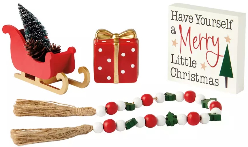 Merry Moments Holiday Tray Objects - Spirit of the Season