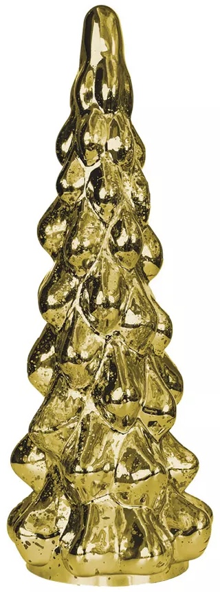 Merry Moments LED Glass Tree - Multi Tiered Gold