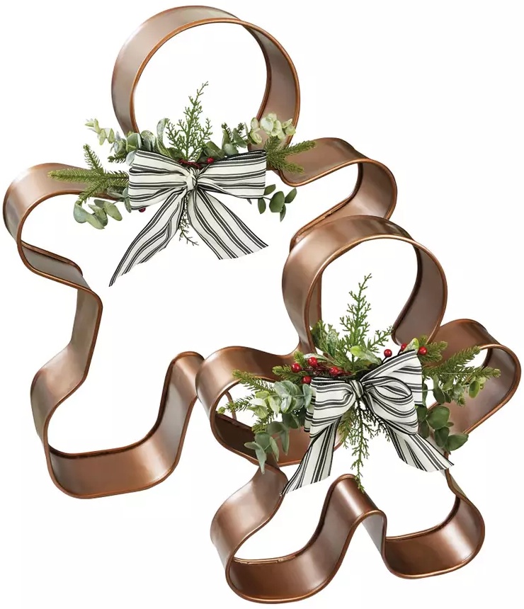 Merry Moments Metal Gingerbread Figures - 