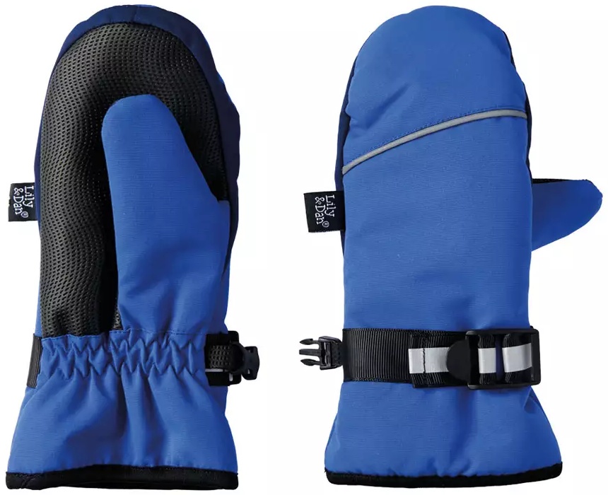 Lily & Dan Childrens Winter Mittens - Blue
