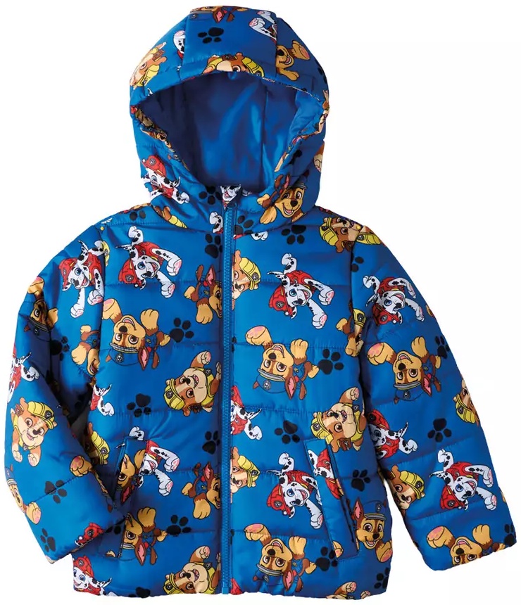 Licensed Childrens Character Puffer Jacket - Paw Patrol