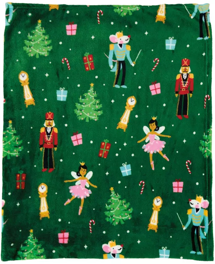 Merry Moments Holiday Throw - Nutcracker