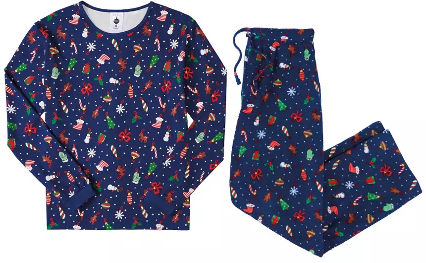 Merry Moments Mens Holiday Pajamas - Navy