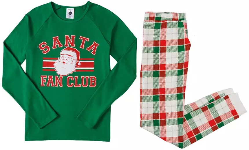 Merry Moments Mens Holiday Pajamas - Green