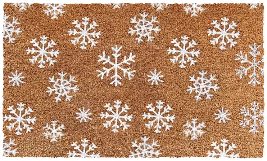 Merry Moments Coir Mat - Snowflake