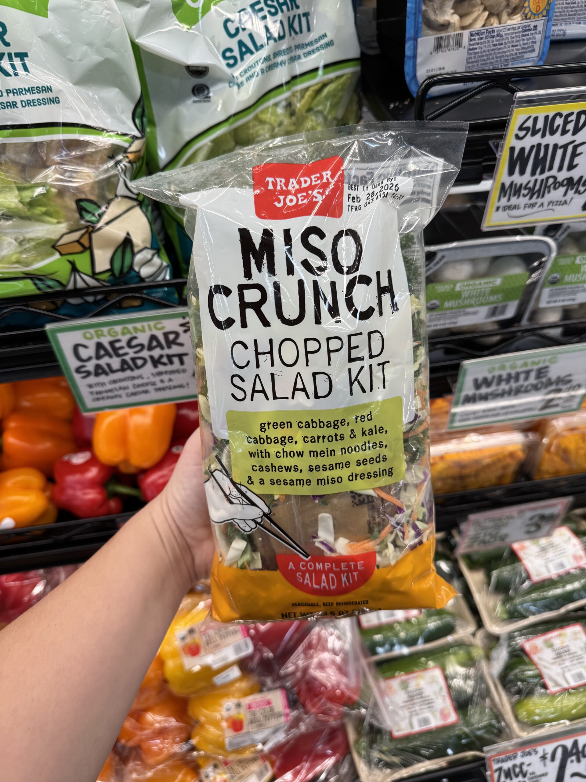 Trader Joe's Miso Crunch Chopped Salad Kit - in store