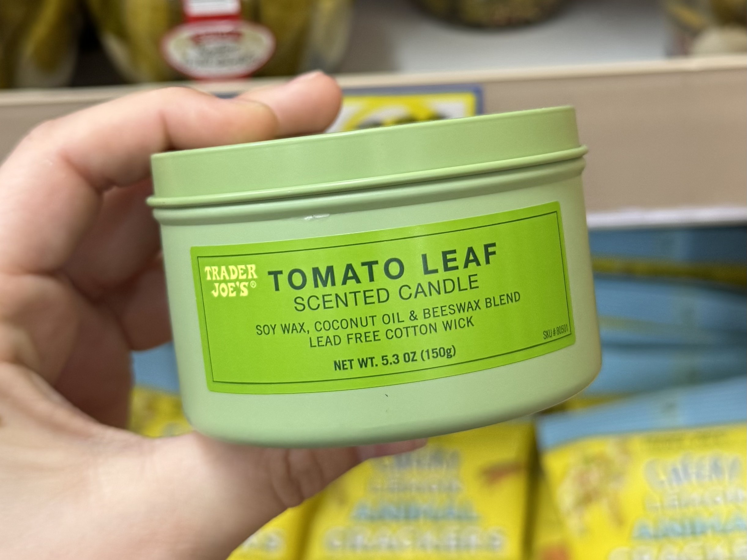 Tomato Leaf Scented Candle - in store