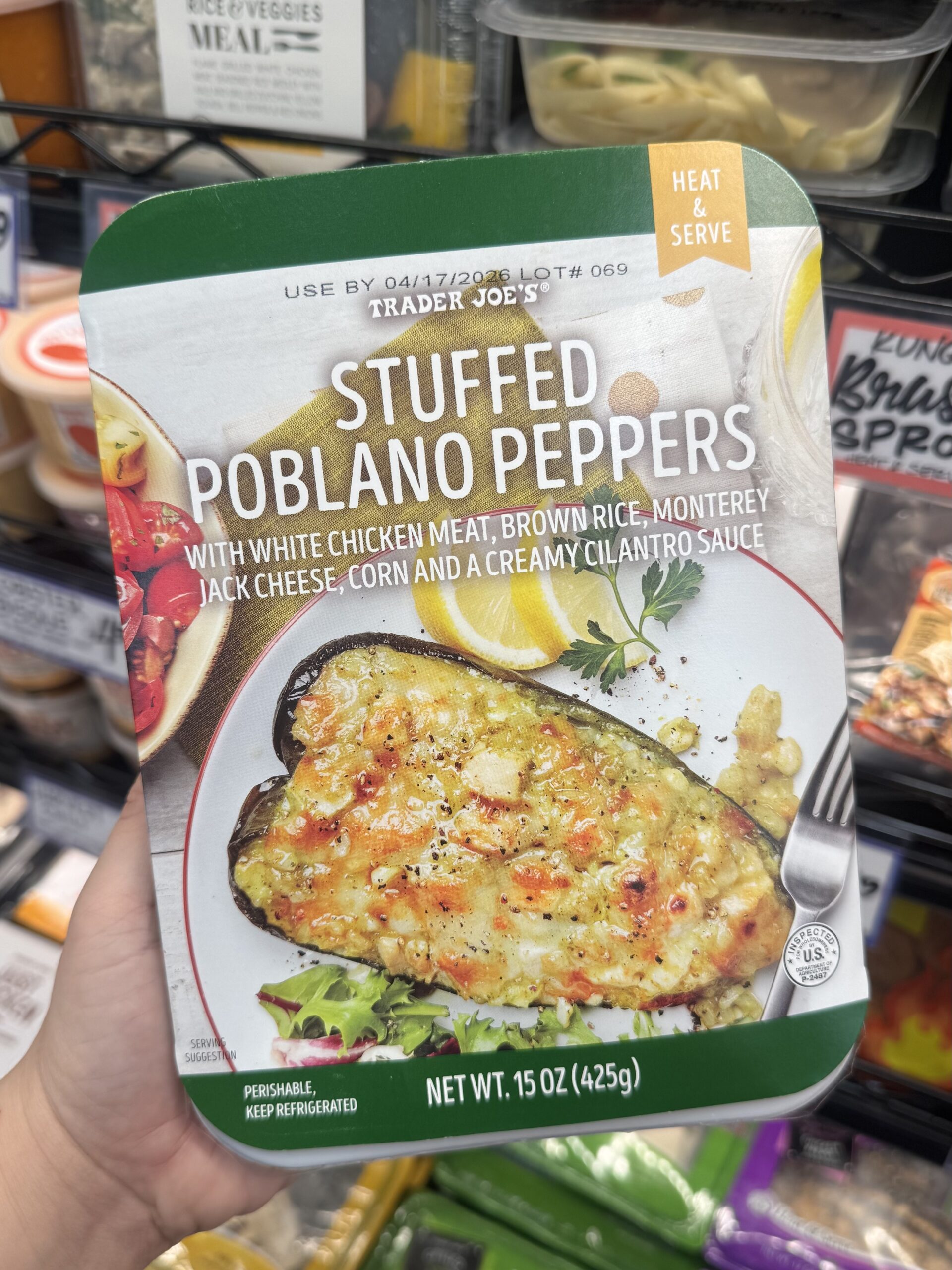 Stuffed Poblano Peppers - in store