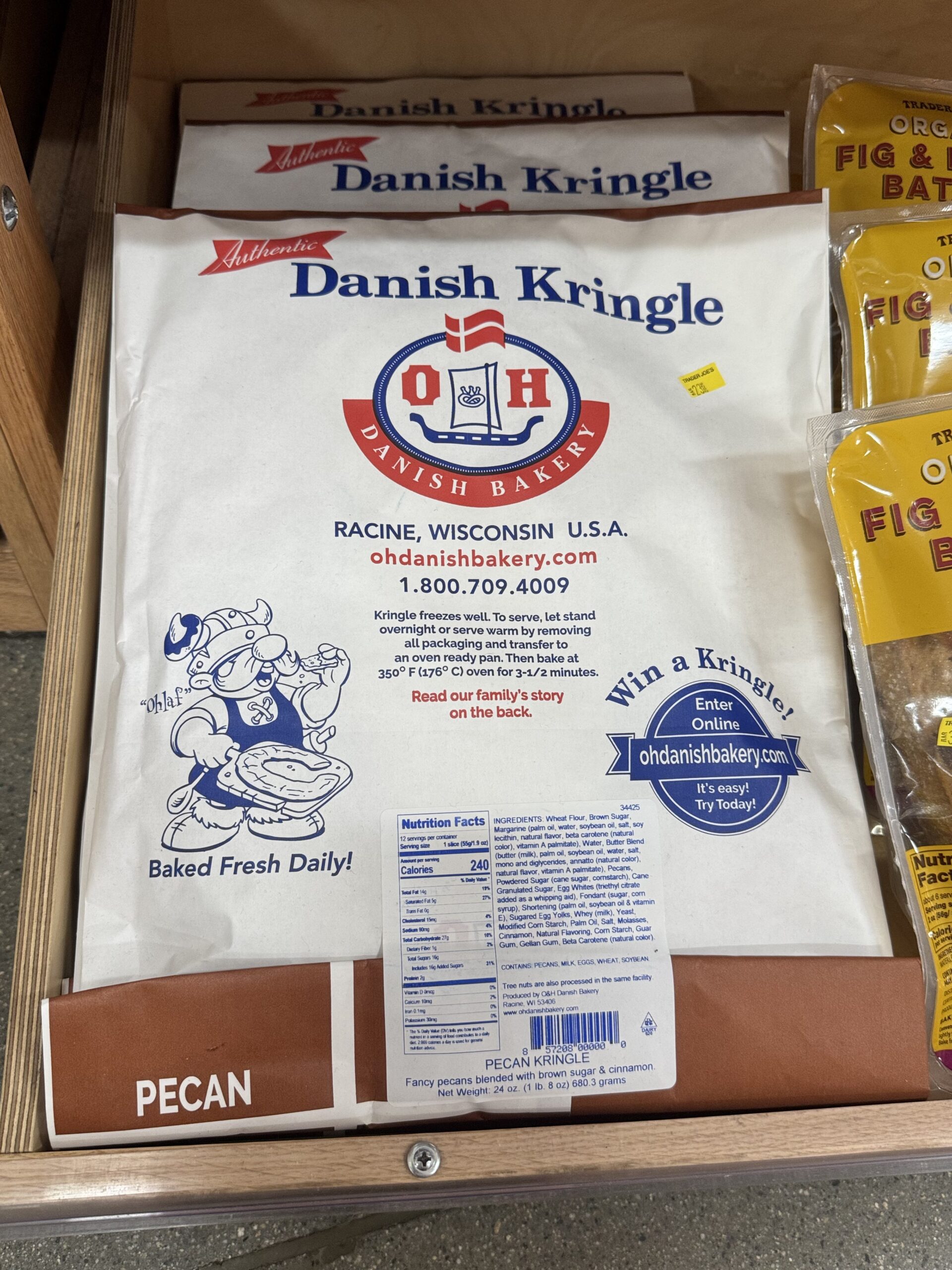 Authentic Danish Kringle Pecan - in store