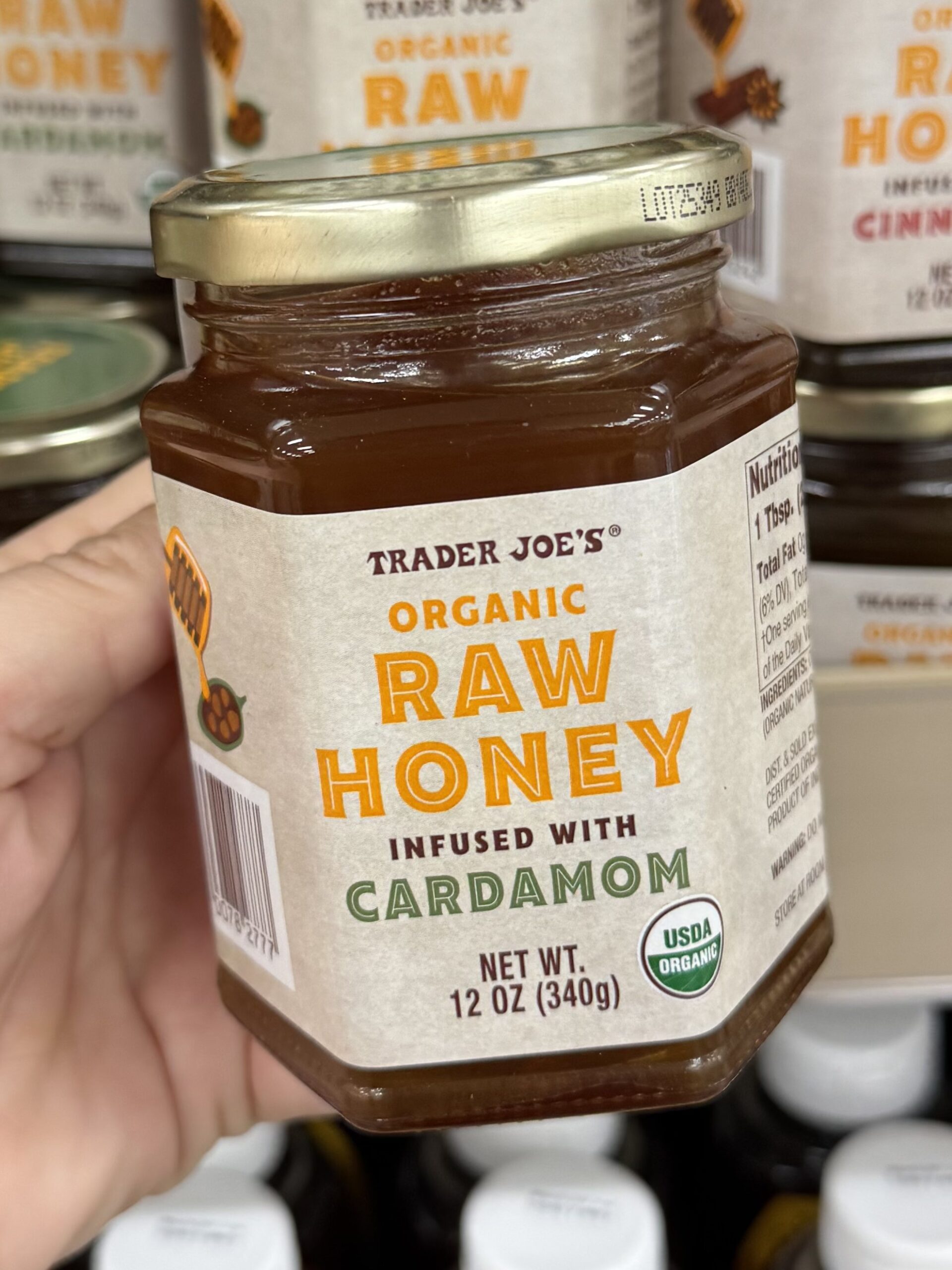 Trader Joe's Organic Raw Honey Infused With Cardamom - in store