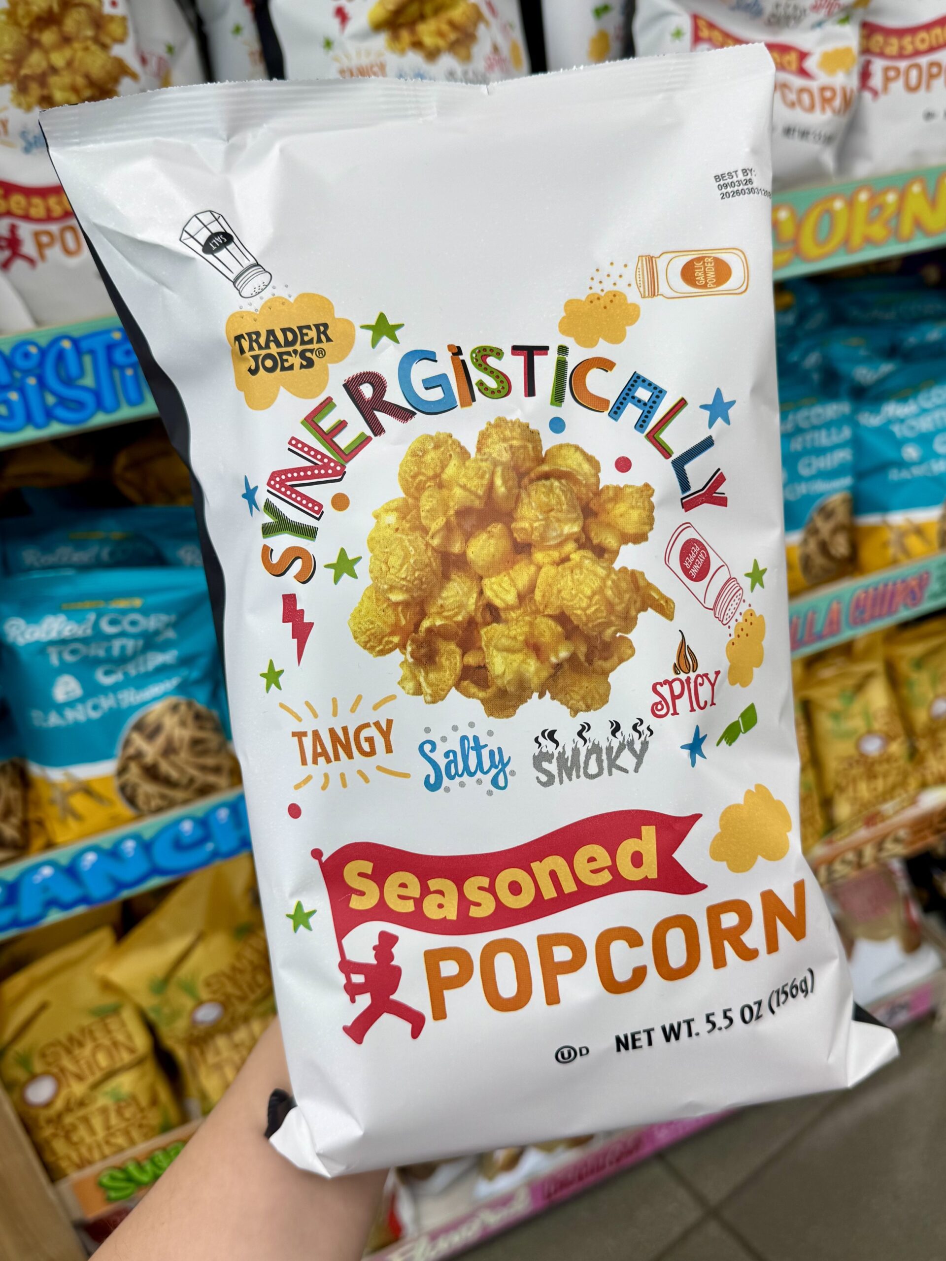 Synergistically Seasoned Popcorn - in store