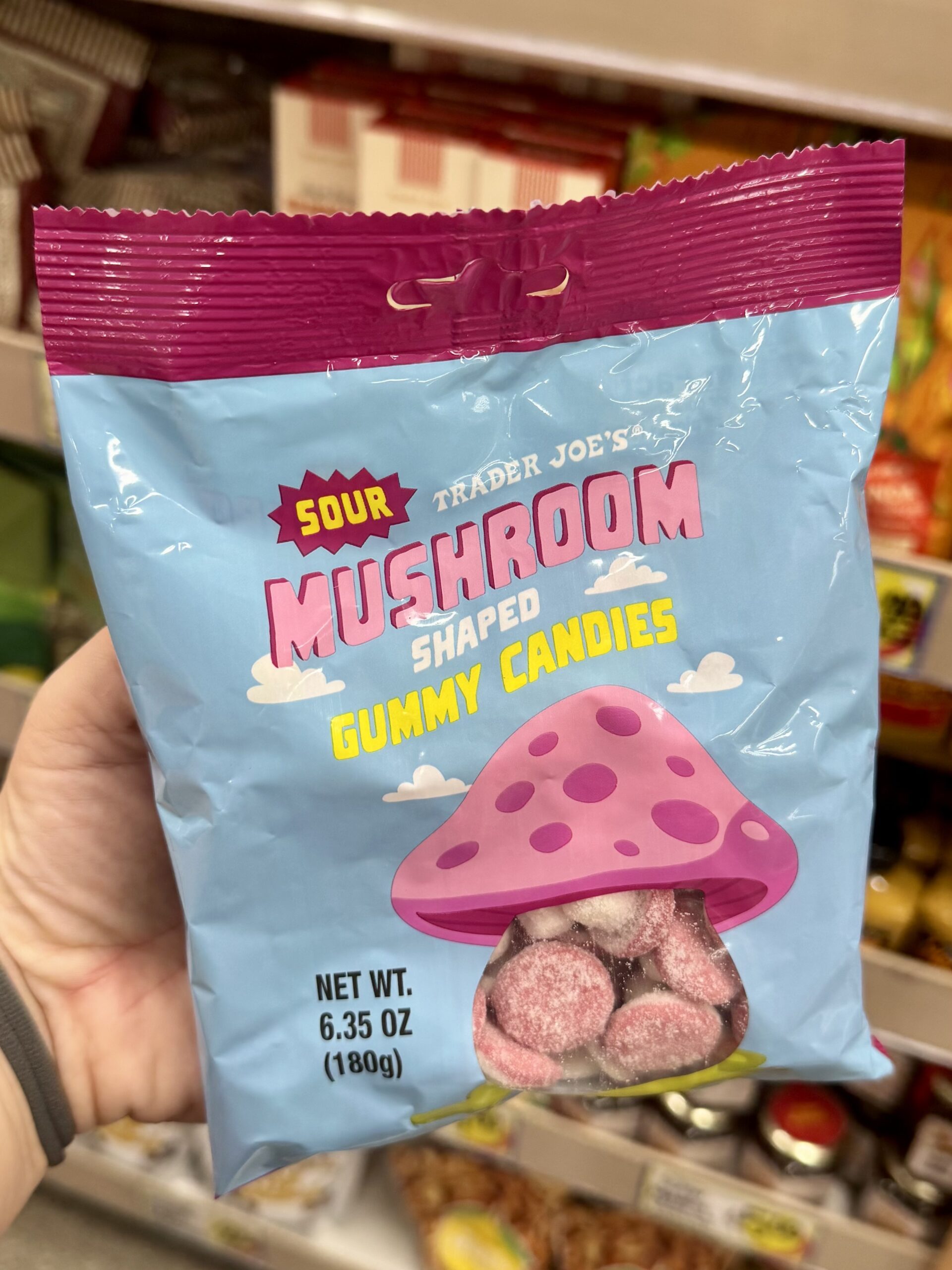 Mushroom Shaped Gummy Candies - in store