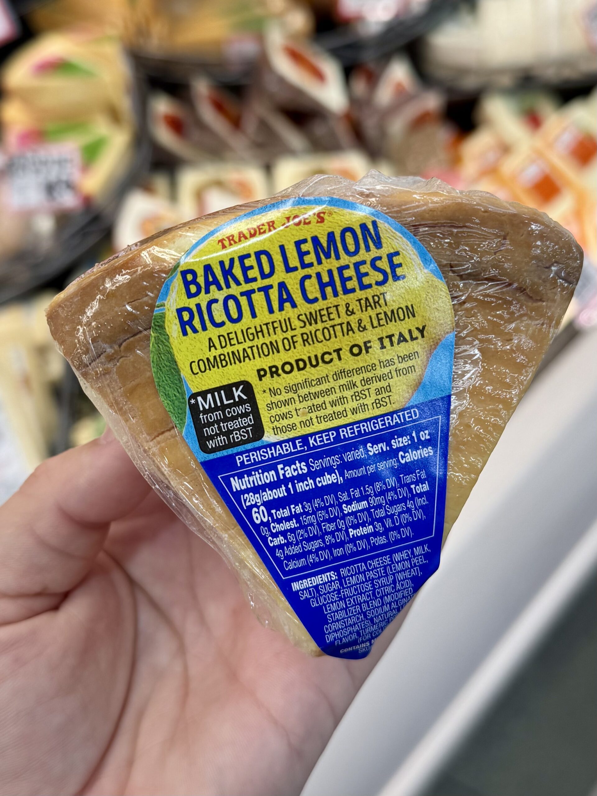 Baked Lemon Ricotta Cheese - in store
