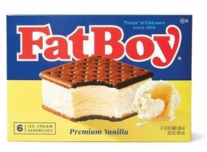 Fatboy Ice Cream Sundae or Sandwich