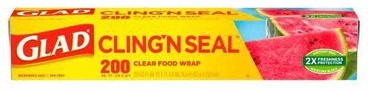 Glad Cling'N Seal Clear Food Wrap