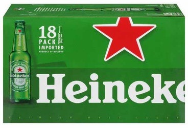 18-Pack Heineken Lager