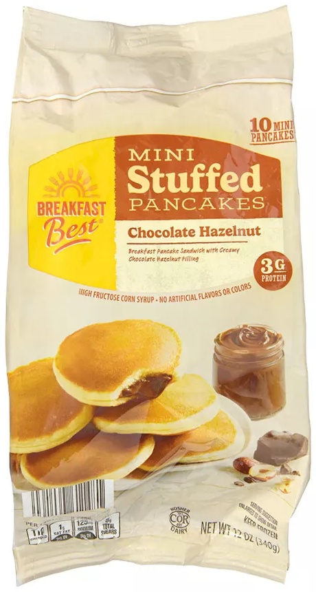 Breakfast Best Chocolate Hazelnut Mini Stuffed Pancakes -