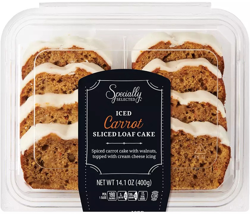 Specially Selected Iced Sliced Carrot Loaf Cake -