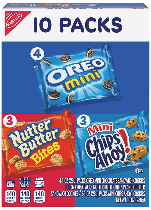 Nabisco 10 Pack Mini Variety Cookies -